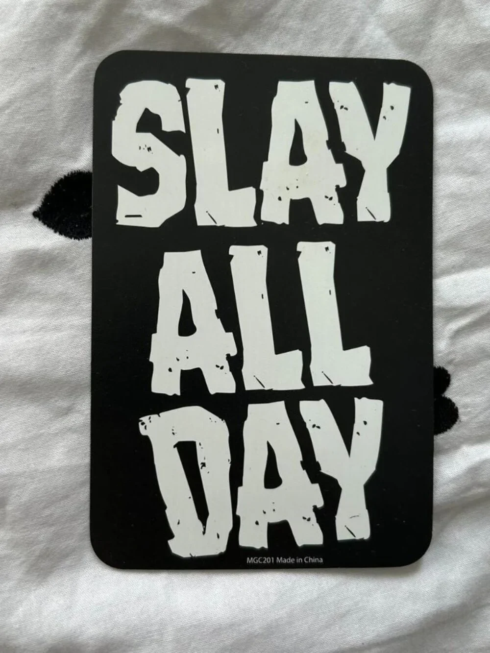 Black Slay all Day Magnet
